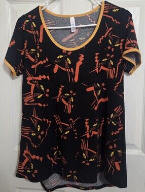 Womens Black Cat Shirt
